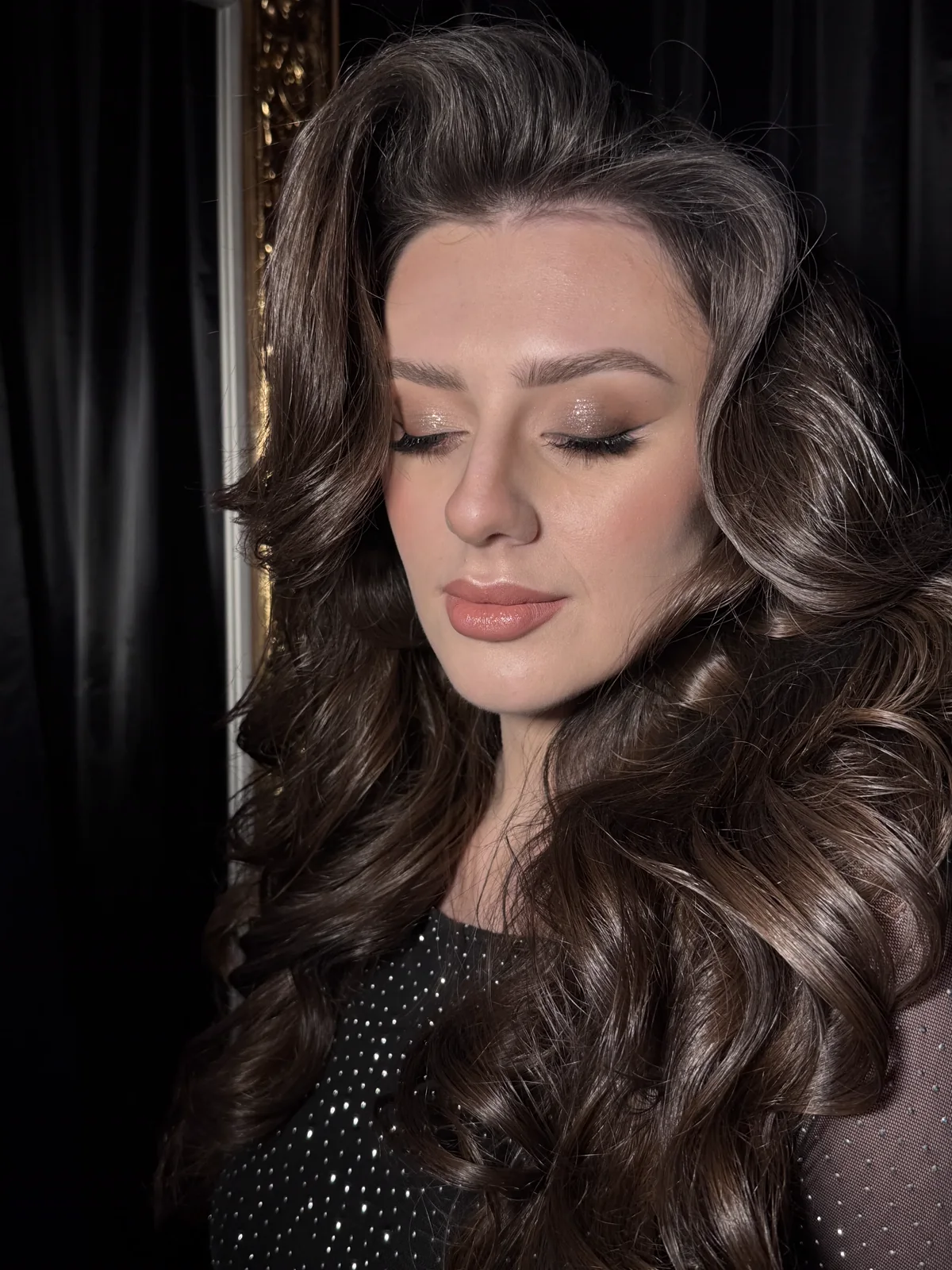 Evening Make-up und Hollywood Waves
